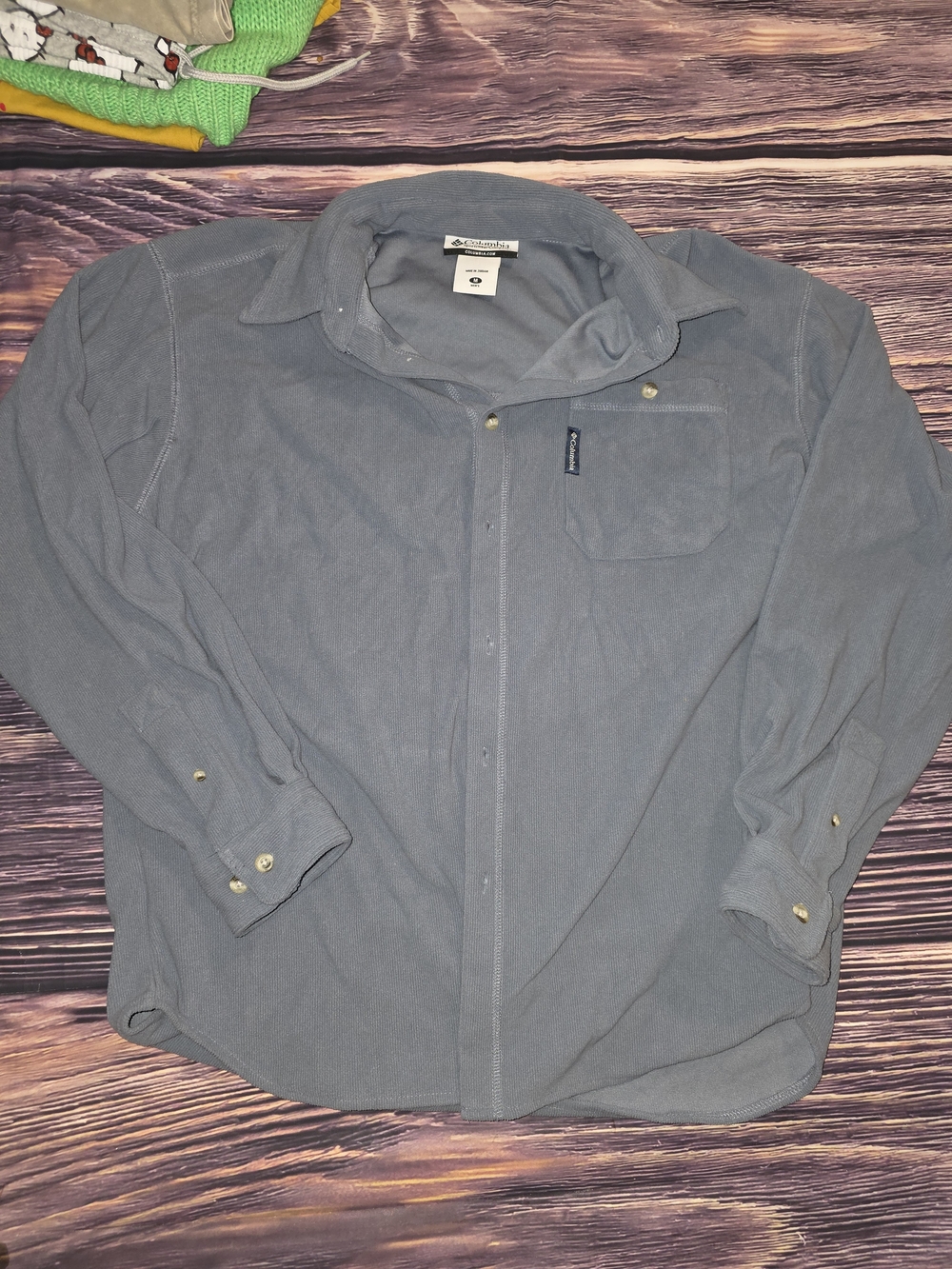 Columbia Men's Slate-Gray Lightweight Shirt Jacket